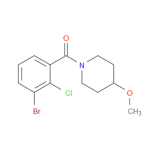 (3-Bromo-2-chlorophenyl)(4-methoxy-1-piperidinyl)methanone