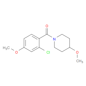 Methanone, (2-chloro-4-methoxyphenyl)(4-methoxy-1-piperidinyl)-