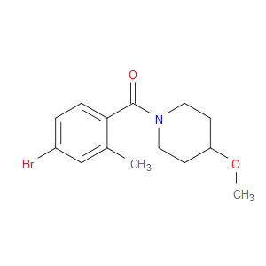 Methanone, (4-bromo-2-methylphenyl)(4-methoxy-1-piperidinyl)-