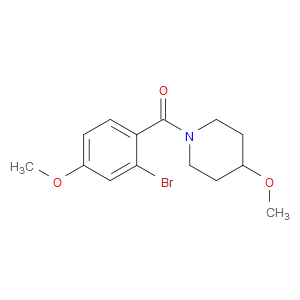 Methanone, (2-bromo-4-methoxyphenyl)(4-methoxy-1-piperidinyl)-
