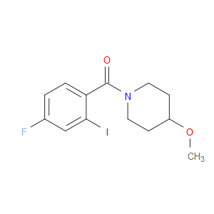 (4-Fluoro-2-iodophenyl)(4-methoxy-1-piperidinyl)methanone