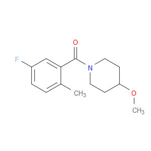 Methanone, (5-fluoro-2-methylphenyl)(4-methoxy-1-piperidinyl)-