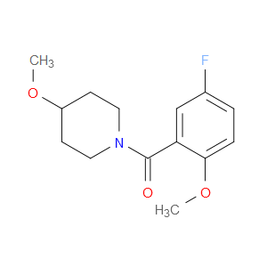 Methanone, (5-fluoro-2-methoxyphenyl)(4-methoxy-1-piperidinyl)-