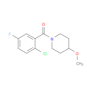 Methanone, (2-chloro-5-fluorophenyl)(4-methoxy-1-piperidinyl)-