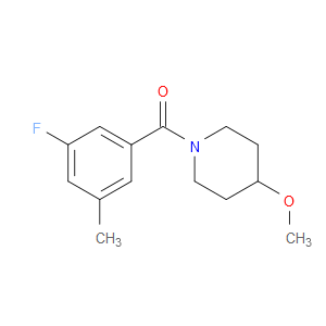 Methanone, (3-fluoro-5-methylphenyl)(4-methoxy-1-piperidinyl)-
