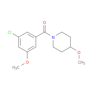 Methanone, (3-chloro-5-methoxyphenyl)(4-methoxy-1-piperidinyl)-