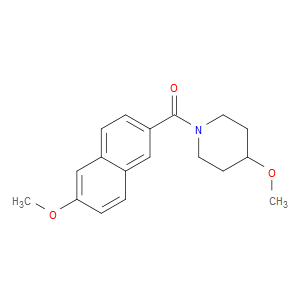 Methanone, (6-methoxy-2-naphthalenyl)(4-methoxy-1-piperidinyl)-