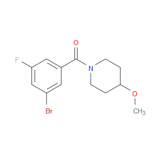 Methanone, (3-bromo-5-fluorophenyl)(4-methoxy-1-piperidinyl)-