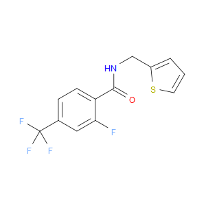 Benzamide, 2-fluoro-N-(2-thienylmethyl)-4-(trifluoromethyl)-