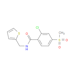Benzamide, 2-chloro-4-(methylsulfonyl)-N-(2-thienylmethyl)-