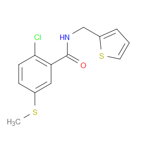2-Chloro-5-(methylthio)-N-(2-thienylmethyl)benzamide