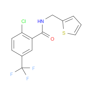 Benzamide, 2-chloro-N-(2-thienylmethyl)-5-(trifluoromethyl)-