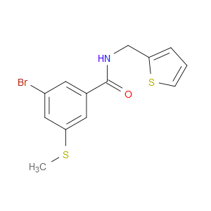 Benzamide, 3-bromo-5-(methylthio)-N-(2-thienylmethyl)-