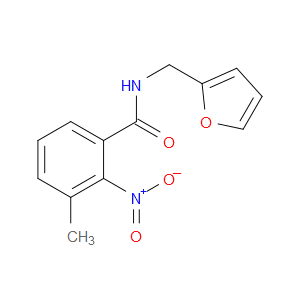 N-(furan-2-ylmethyl)-3-methyl-2-nitrobenzamide