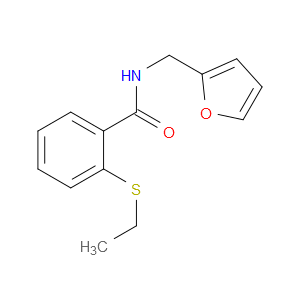 Benzamide, 2-(ethylthio)-N-(2-furanylmethyl)-