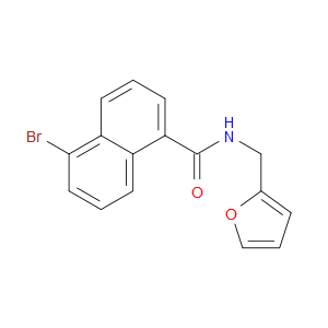 5-Bromo-N-(2-furanylmethyl)-1-naphthalenecarboxamide