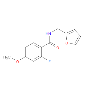 2-Fluoro-N-(2-furanylmethyl)-4-methoxybenzamide