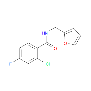 2-Chloro-4-fluoro-N-(2-furanylmethyl)benzamide