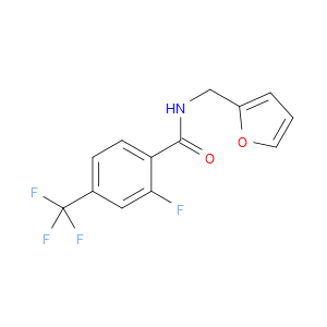 Benzamide, 2-fluoro-N-(2-furanylmethyl)-4-(trifluoromethyl)-