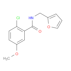 Benzamide, 2-chloro-N-(2-furanylmethyl)-5-methoxy-