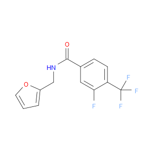 Benzamide, 3-fluoro-N-(2-furanylmethyl)-4-(trifluoromethyl)-