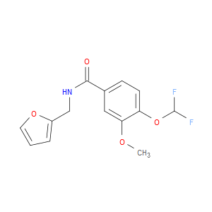 4-(Difluoromethoxy)-N-(2-furanylmethyl)-3-methoxybenzamide