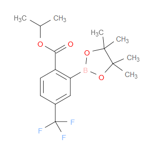 isopropyl 2-(4,4,5,5-tetramethyl-1,3,2-dioxaborolan-2-yl)-4-(trifluoromethyl)benzoate