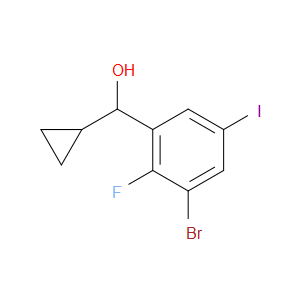 (3-bromo-2-fluoro-5-iodophenyl)(cyclopropyl)methanol