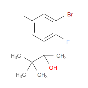 2-(3-bromo-2-fluoro-5-iodophenyl)-3,3-dimethylbutan-2-ol