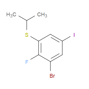 (3-bromo-2-fluoro-5-iodophenyl)(isopropyl)sulfane