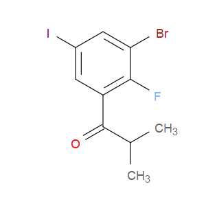 1-(3-bromo-2-fluoro-5-iodophenyl)-2-methylpropan-1-one