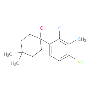 1-(4-chloro-2-fluoro-3-methylphenyl)-4,4-dimethylcyclohexanol