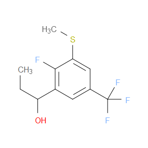 1-(2-fluoro-3-(methylthio)-5-(trifluoromethyl)phenyl)propan-1-ol