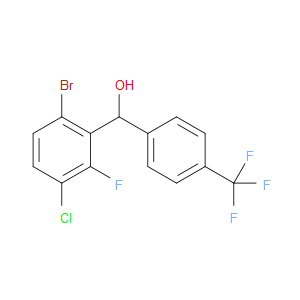 (6-bromo-3-chloro-2-fluorophenyl)(4-(trifluoromethyl)phenyl)methanol