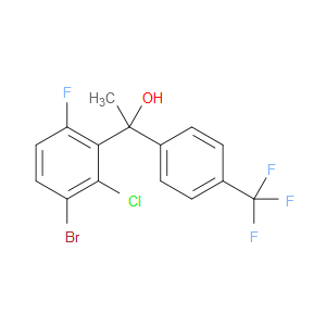 1-(3-bromo-2-chloro-6-fluorophenyl)-1-(4-(trifluoromethyl)phenyl)ethanol
