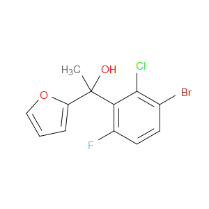 1-(3-bromo-2-chloro-6-fluorophenyl)-1-(furan-2-yl)ethanol