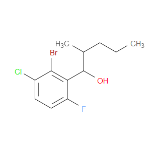 1-(2-bromo-3-chloro-6-fluorophenyl)-2-methylpentan-1-ol