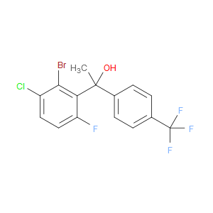 1-(2-bromo-3-chloro-6-fluorophenyl)-1-(4-(trifluoromethyl)phenyl)ethanol