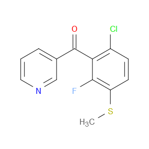 (6-chloro-2-fluoro-3-(methylthio)phenyl)(pyridin-3-yl)methanone