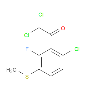 2,2-dichloro-1-(6-chloro-2-fluoro-3-(methylthio)phenyl)ethanone