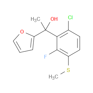 1-(6-chloro-2-fluoro-3-(methylthio)phenyl)-1-(furan-2-yl)ethanol