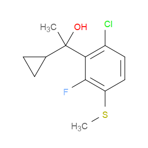 1-(6-chloro-2-fluoro-3-(methylthio)phenyl)-1-cyclopropylethanol