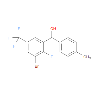 (3-bromo-2-fluoro-5-(trifluoromethyl)phenyl)(p-tolyl)methanol