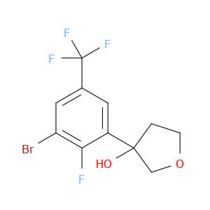 3-(3-bromo-2-fluoro-5-(trifluoromethyl)phenyl)tetrahydrofuran-3-ol