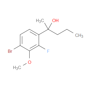 2-(4-bromo-2-fluoro-3-methoxyphenyl)pentan-2-ol