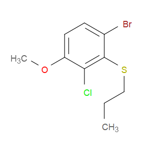 (6-bromo-2-chloro-3-methoxyphenyl)(propyl)sulfane