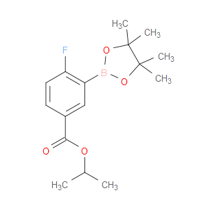 Isopropyl 4-fluoro-3-(4,4,5,5-tetramethyl-1,3,2-dioxaborolan-2-yl)benzoate