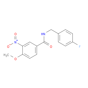 N-(4-fluorobenzyl)-4-methoxy-3-nitrobenzamide