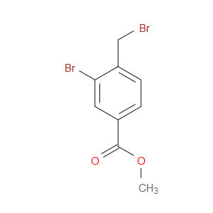 Benzoic acid, 3-bromo-4-(bromomethyl)-, methyl ester