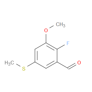 2-Fluoro-3-methoxy-5-(methylthio)benzaldehyde